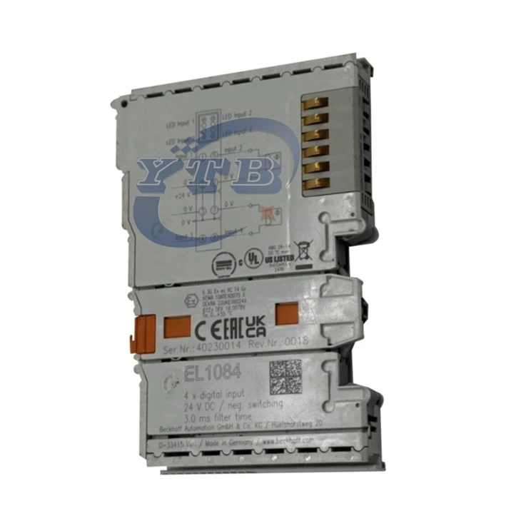 BECKHOFF EL1084 4-Channel 24V DC NPN Digital Input EtherCAT Terminal factory BECKHOFF EL1084 4-Channel 24V DC NPN Digital Input EtherCAT Terminal factory
